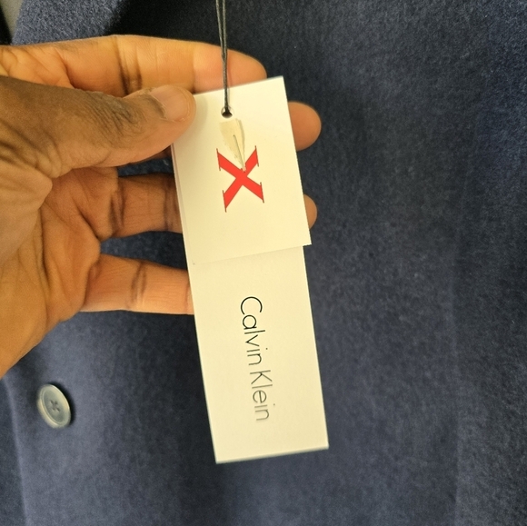 $395 Calvin Klein Prosper Wool Blend OverCoat Sz 40 Mens  Heavy Old Money New - Picture 6 of 16